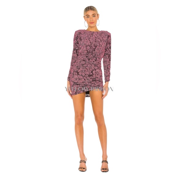 🆕 FOR LOVE AND LEMONS | SHAILEE MINI DRESS | MULBERRY | SIZE: XS - Picture 1 of 6